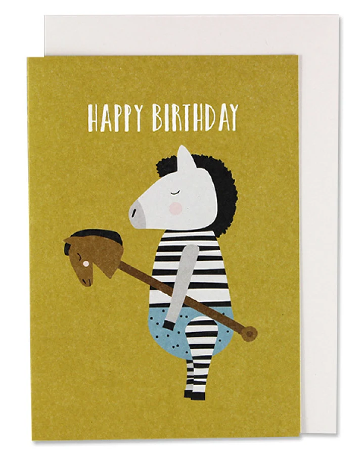 ava&yves - Geburtstagskarte Zebra "Happy Birthday"