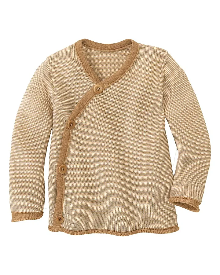 Produktseite: Disana - Melange-Jacke Merinowolle karamell