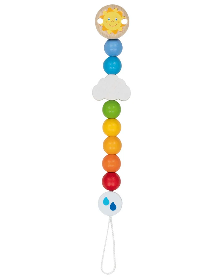 goki baby - Schnullerkette Regenbogen