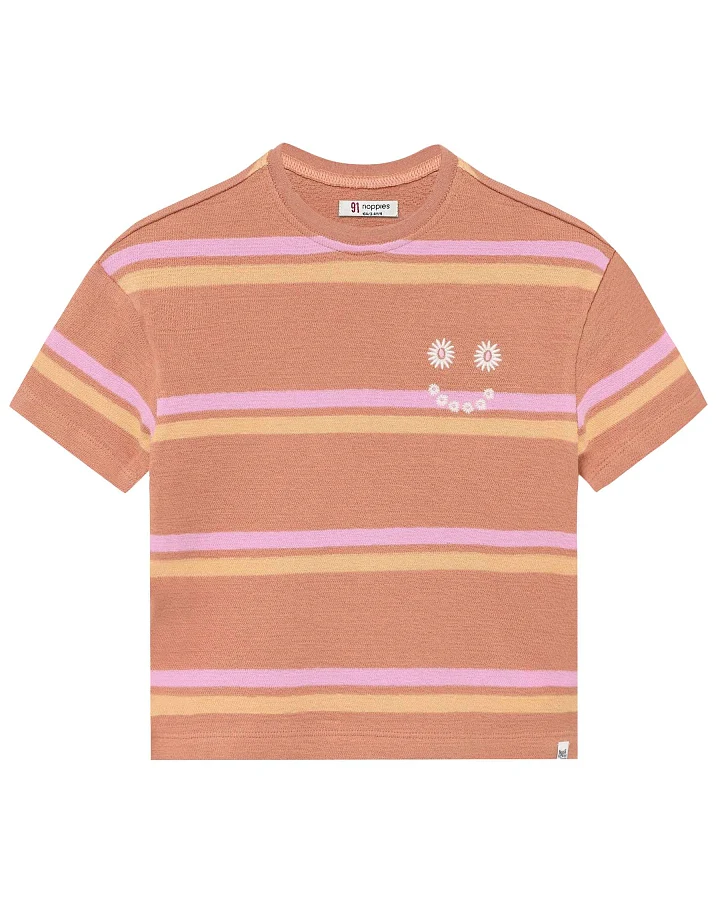 Noppies - T-Shirt gestreift kork