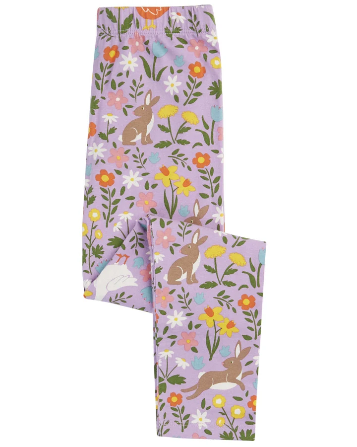 Frugi - Leggings "Spring" flieder
