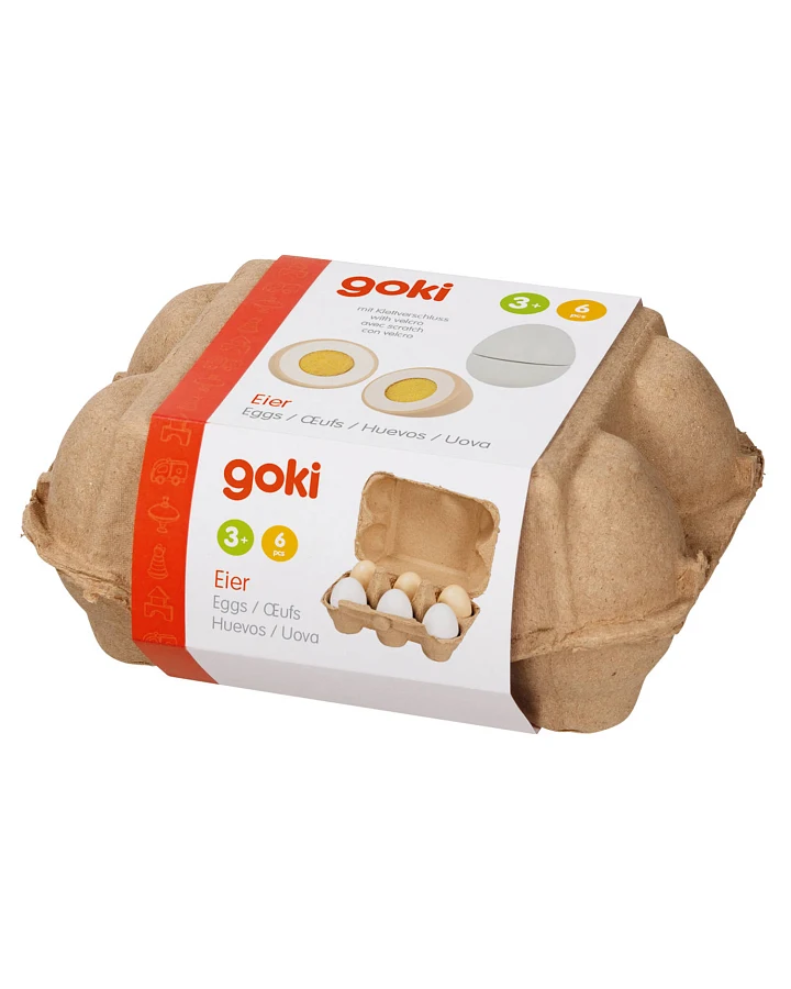 goki - Eier mit Klettverbindung 6 Stück