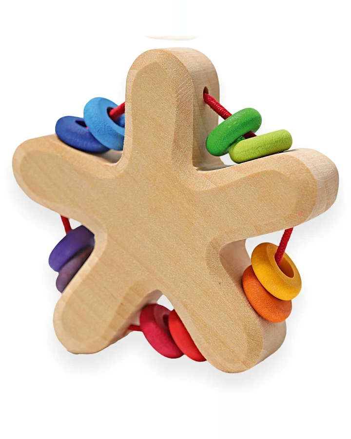 Grimms - Holzgreifling Regenbogen Stern