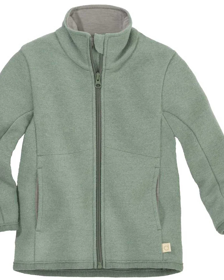 Disana - Leichte Walkjacke "Zipper" jade