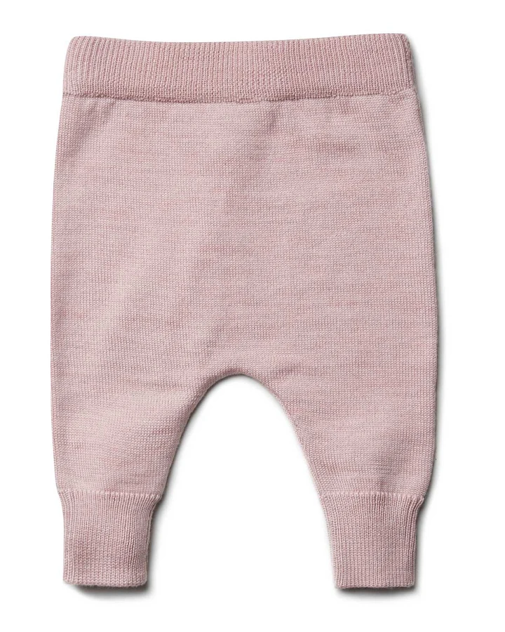 puri organic - Strickhose Wolle/Seide blush