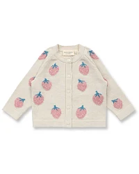 Produktseite: Sense Organics - Strickjacke "Erdbeere" hellbeige
