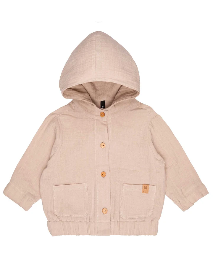 Pure Pure by Bauer - Musselin-Jacke taupe
