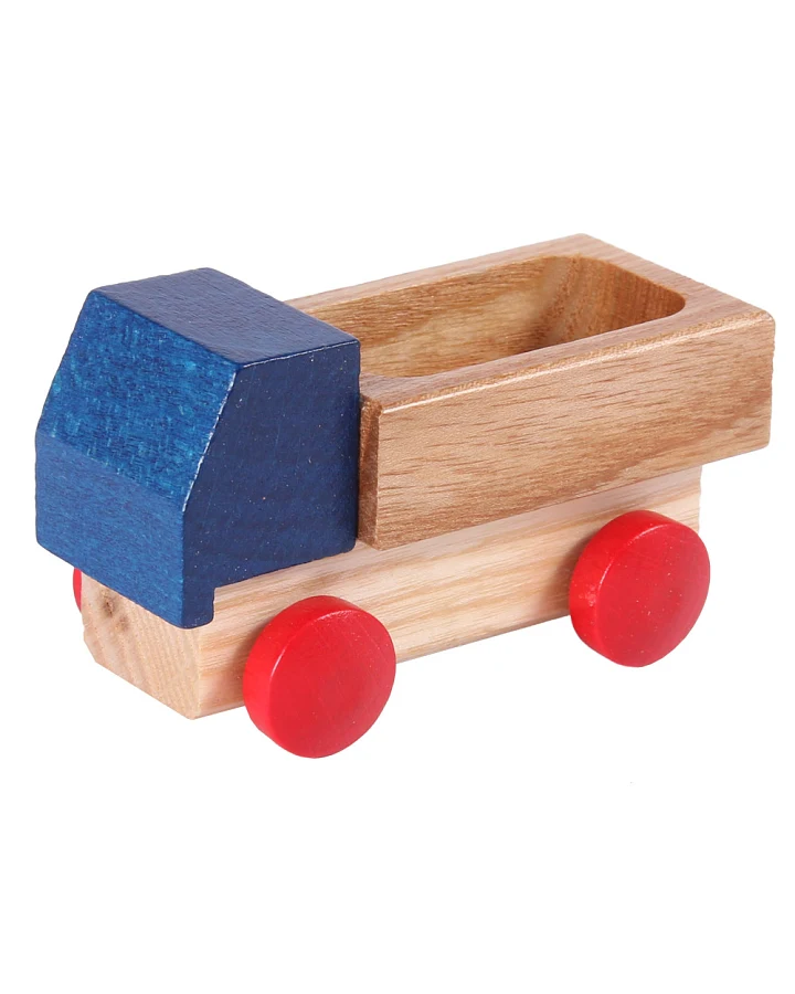 Beck Holzspielzeug - Spielzeugauto Lieferwagen gelb