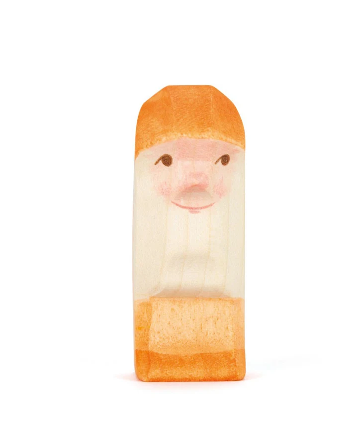 Ostheimer - Holzfigur Zwerg orange