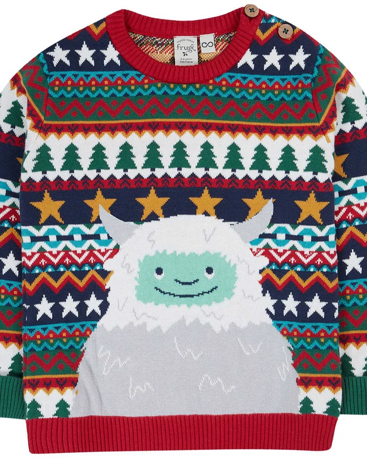 Frugi - Strickpullover "Yeti" bunt