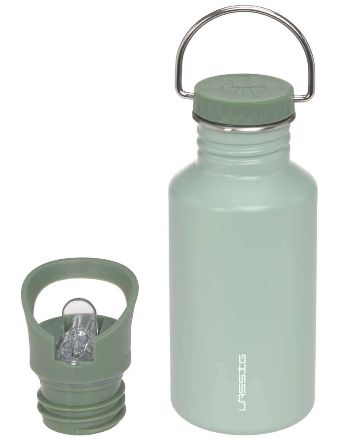 Lässig - Trinkflasche Edelstahl green