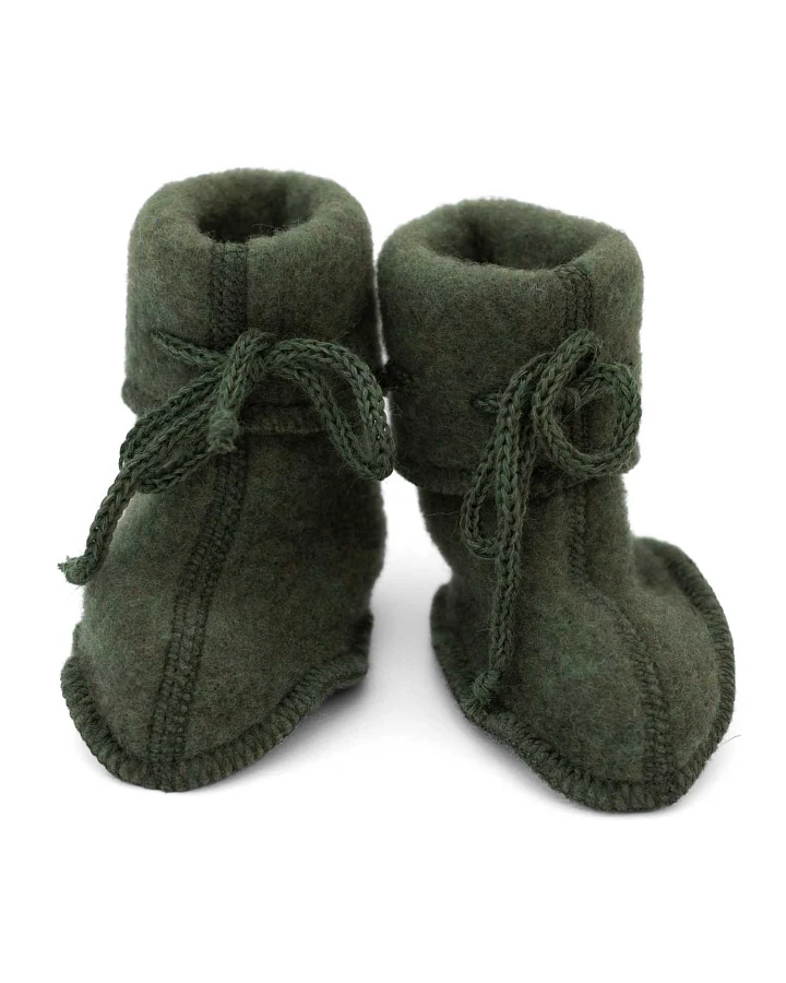 Engel - Babyschühchen Wollfleece schilf Gr. 1
