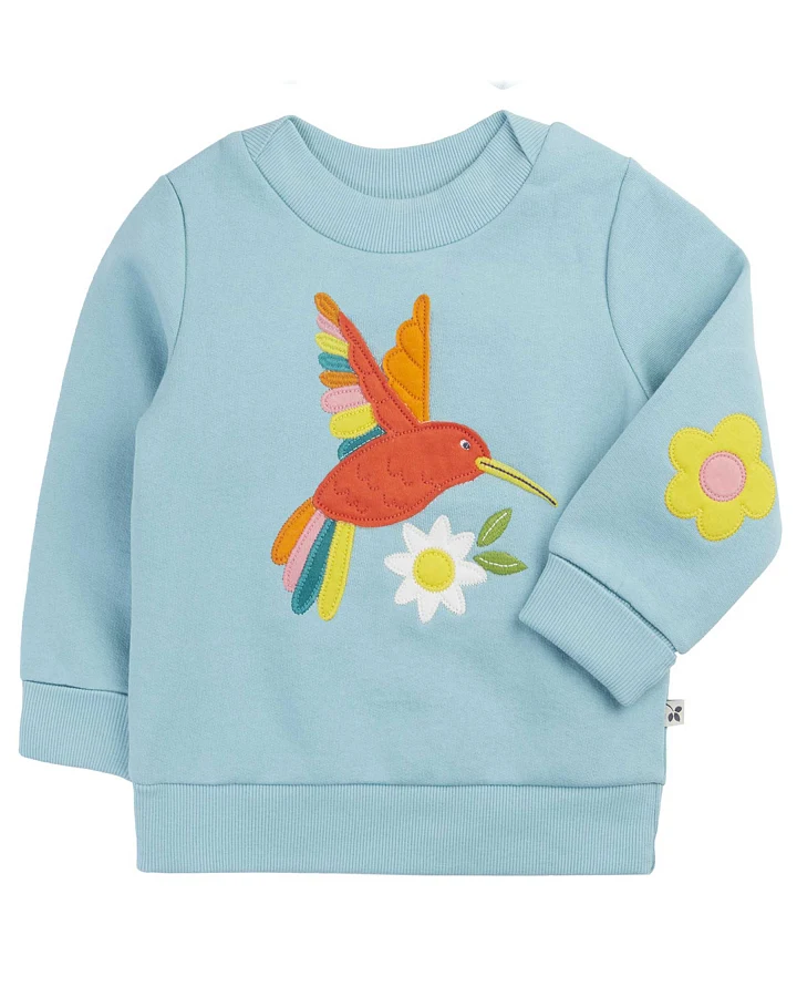 Frugi - Sweatshirt "Kolibri" hellblau