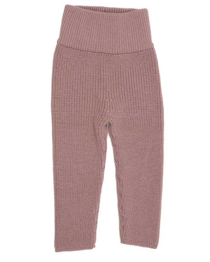 Halfen Strickerei - Strick-Leggings Merinowolle mauve