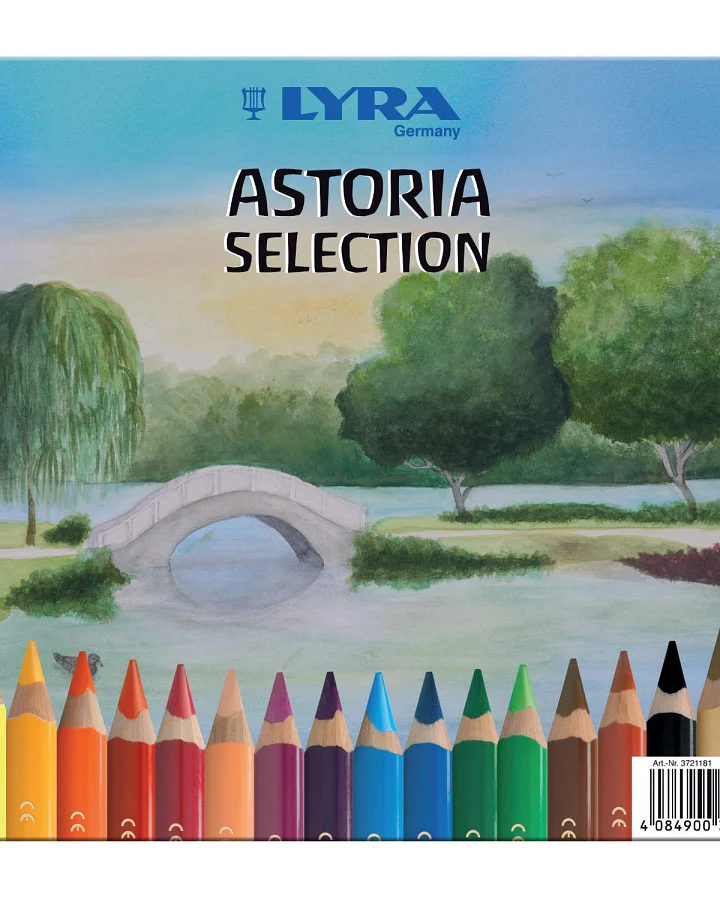 Lyra - 18 Buntstifte Astoria lakiert Super Ferby® im Metalletui