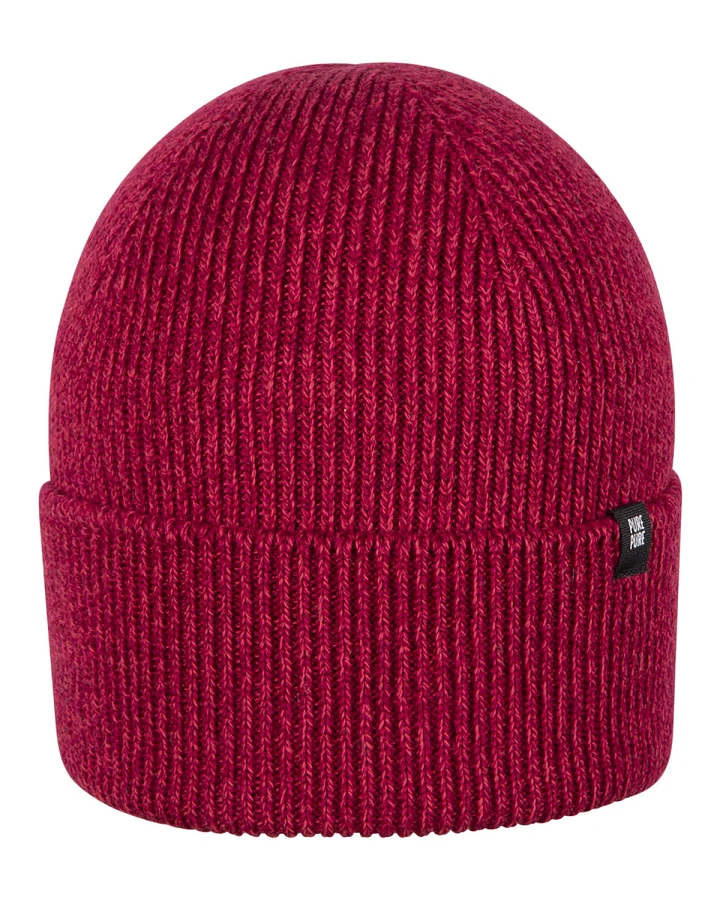 Pure Pure by Bauer - Strickmütze mit Merinowolle/Seide himbeere