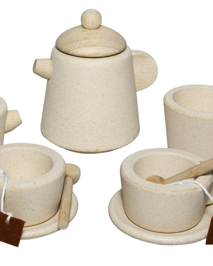 PlanToys - Teeservice natur Holz Kinder