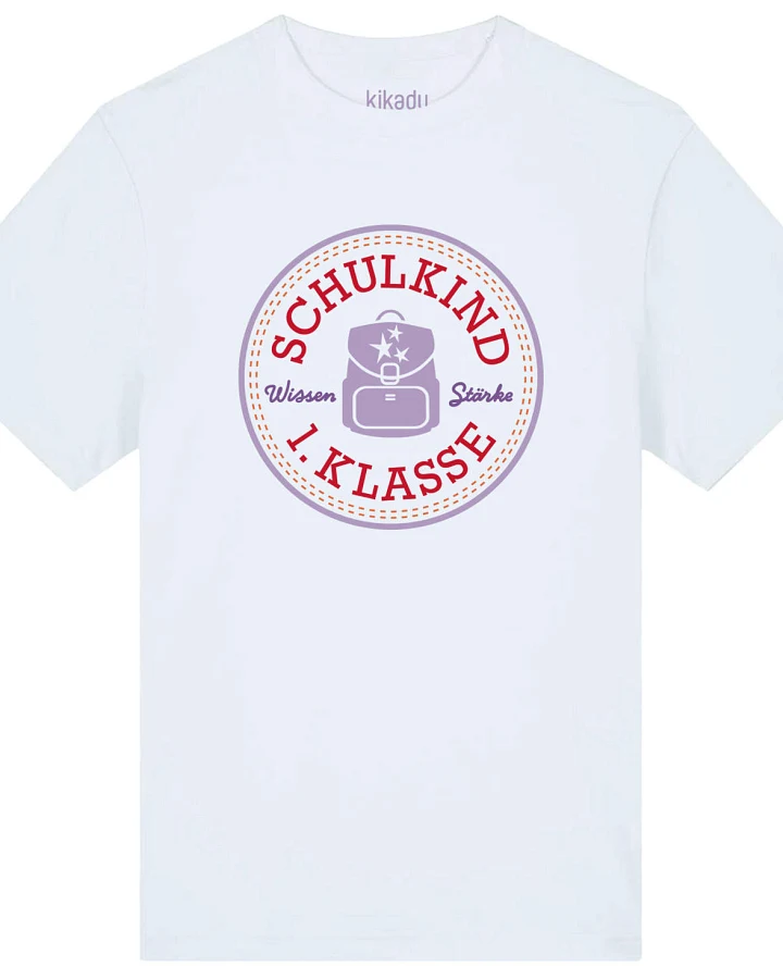 kikadu - T-Shirt Schulkind Lavendel