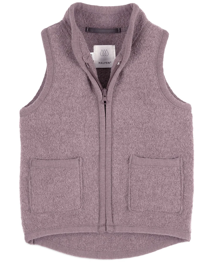 Halfen Strickerei - Walk-Weste mauve