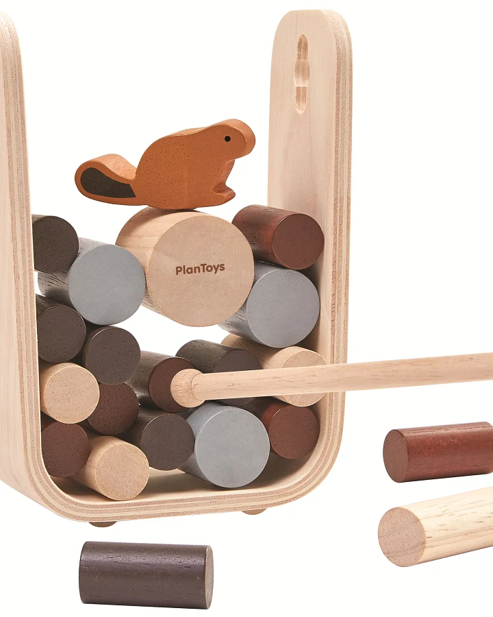 PlanToys - Geschicklichkeitsspiel Stämme ziehen