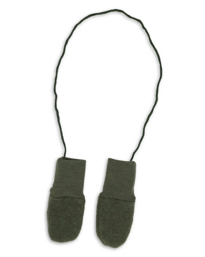 Engel - Fäustlinge Wollfleece schilf