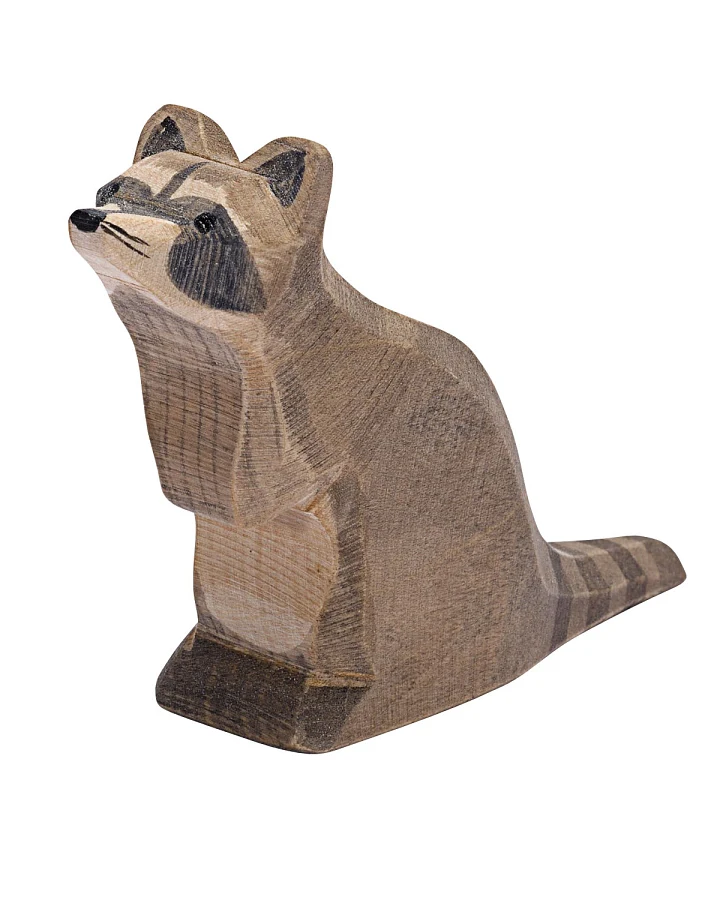 Ostheimer - Holztier Waschbär sitzend