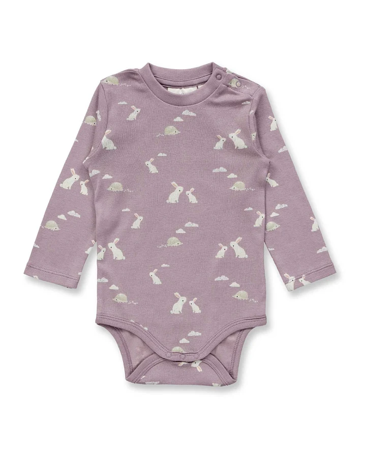 Sense Organics - Langarmbody "Bunny" mauve