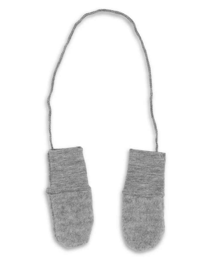 Engel - Fäustlinge Wollfleece grau