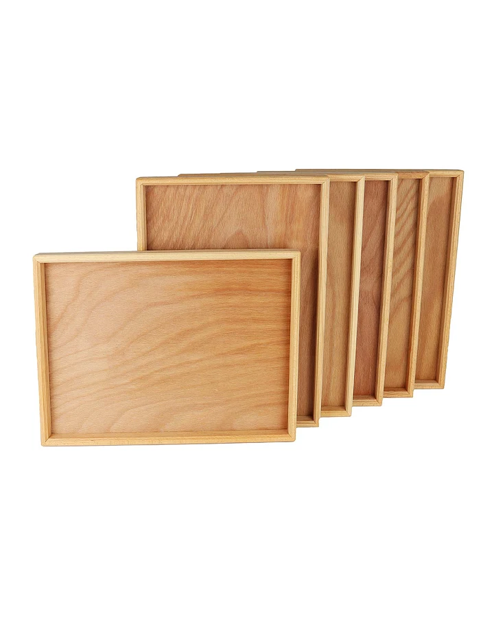 Bauspiel - Legetablett 34 x 24 natur