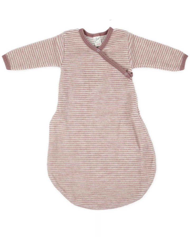 Lilano - Wickelsack Wollfrottee mauve Ringel