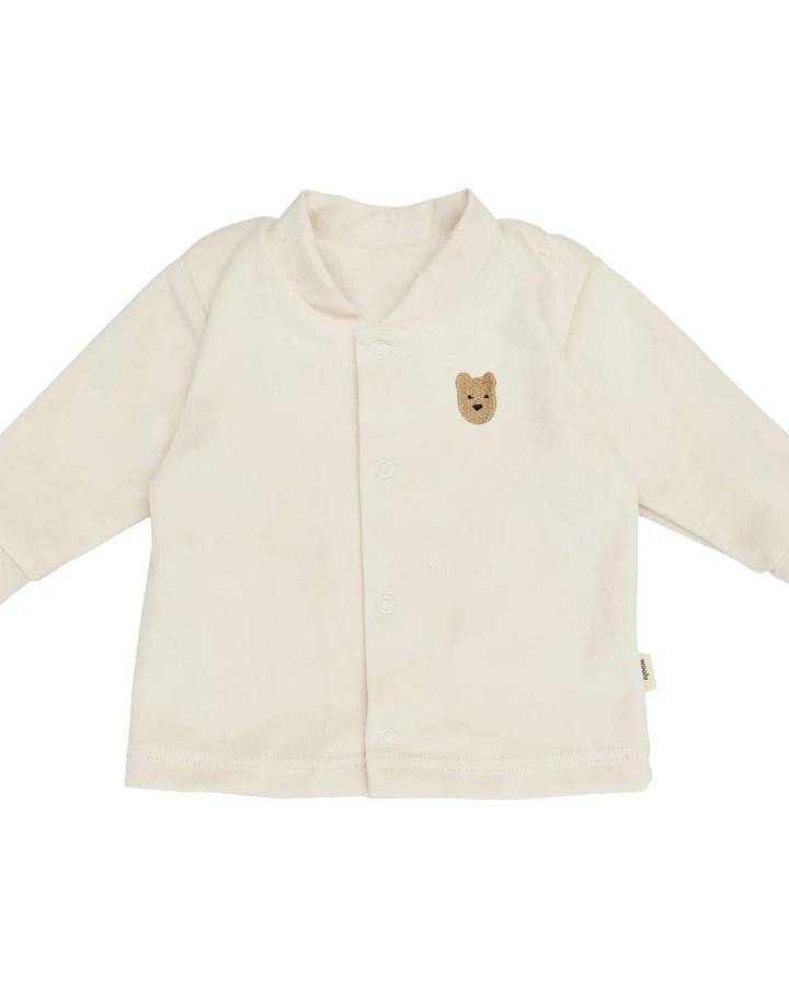 Wooly Organic - Jacke Samt ecru