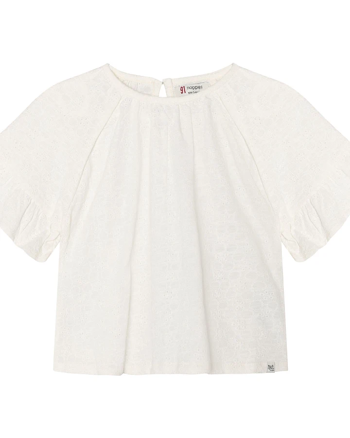 Noppies - T-Shirt mit Stickerei warmweiß