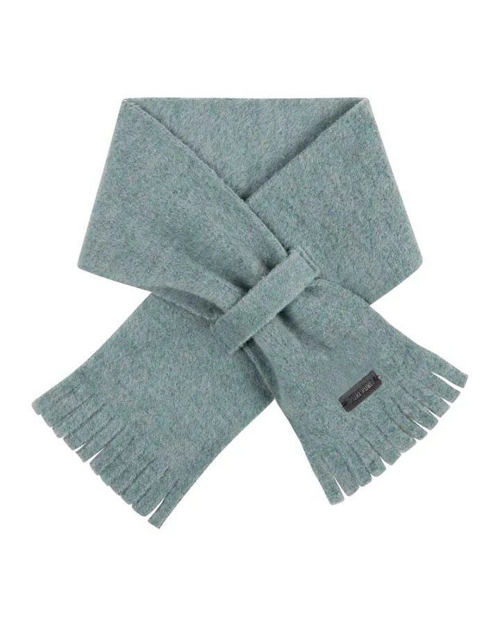 Pure Pure by Bauer - Fleece-Kinderschal mit Wolle salbei