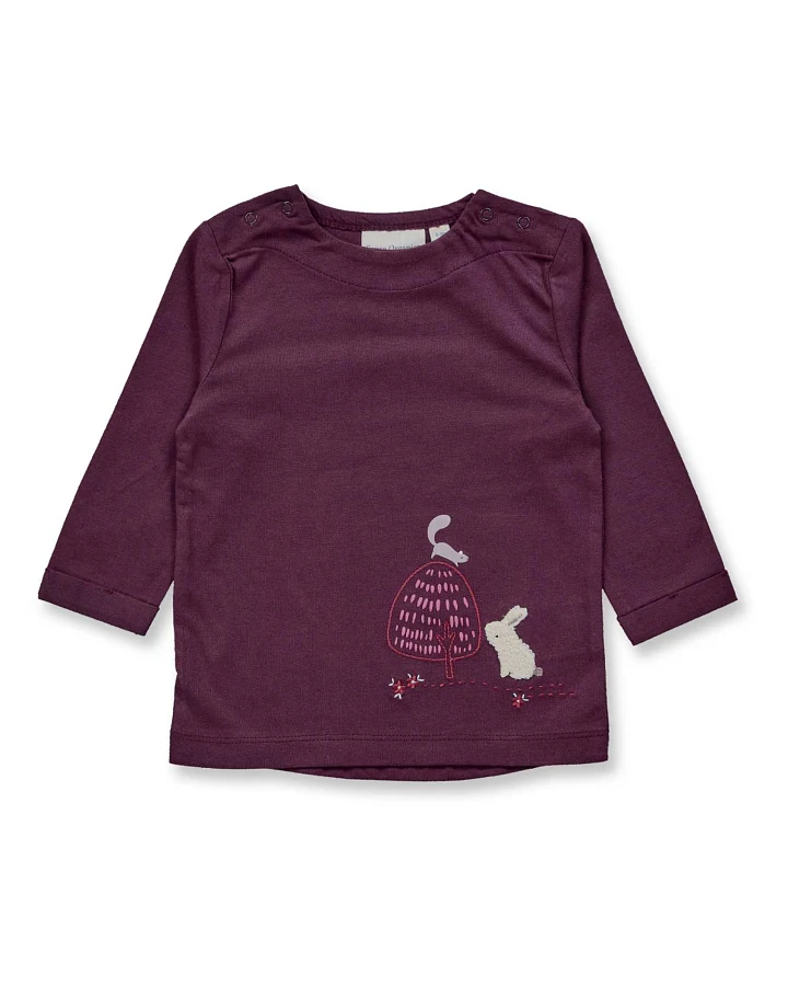 Sense Organics - Langarmshirt "Bunny" plum