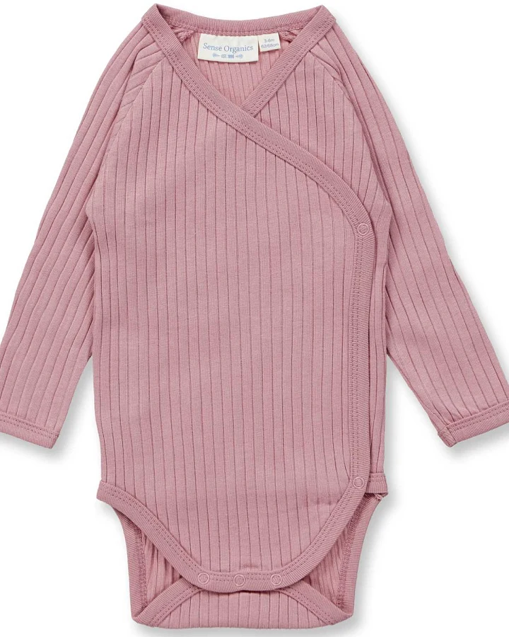 Sense Organics - Ripp-Wickelbody dusty rose