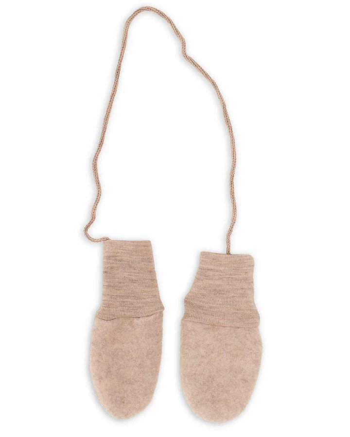 Engel - Fäustlinge Wollfleece sand melange