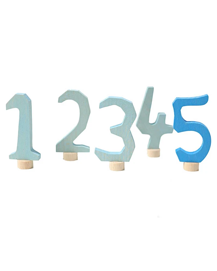 Grimms - Stecker Waldorfzahlen 1-5 blau