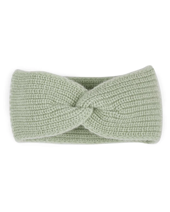 Halfen Strickerei - Strick-Stirnband mit Cashmere sage 2