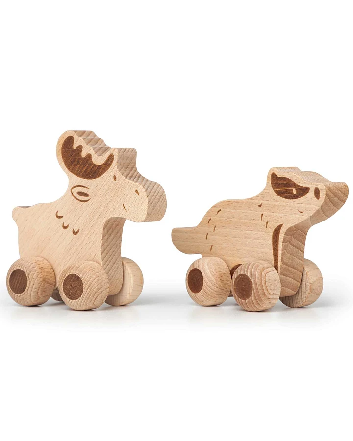 goki nature - Schiebetiere Wald 2er Set