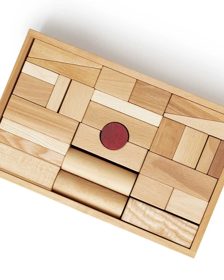 Wooden Story - Bauklötze XL natur, 63 Teile