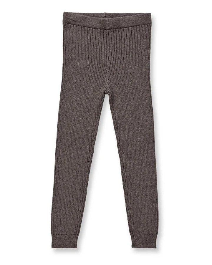 Sense Organics - Strick-Leggings braun melange