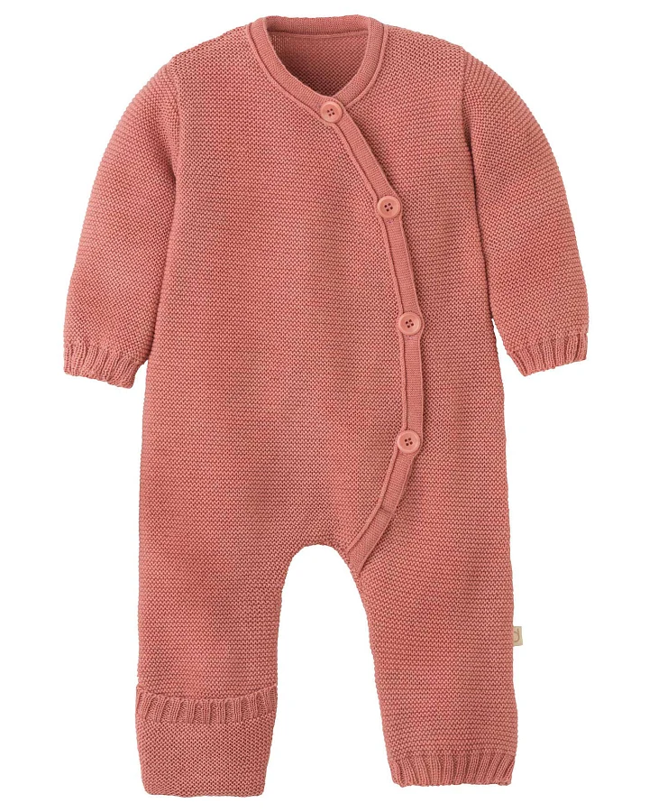 Disana - Strick-Overall Merinowolle Softpink