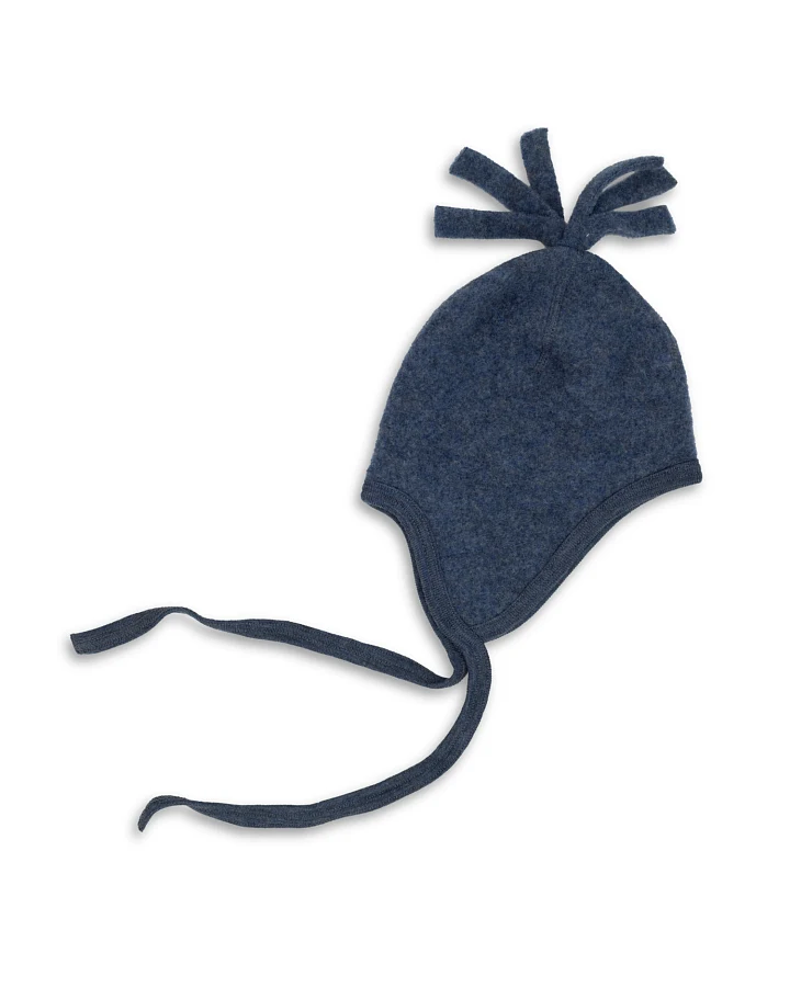 Engel - Wollfleece Mütze Baby blau
