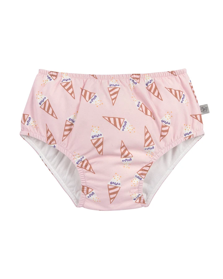 Lässig - Schwimmwindel "Eistüte" rosa