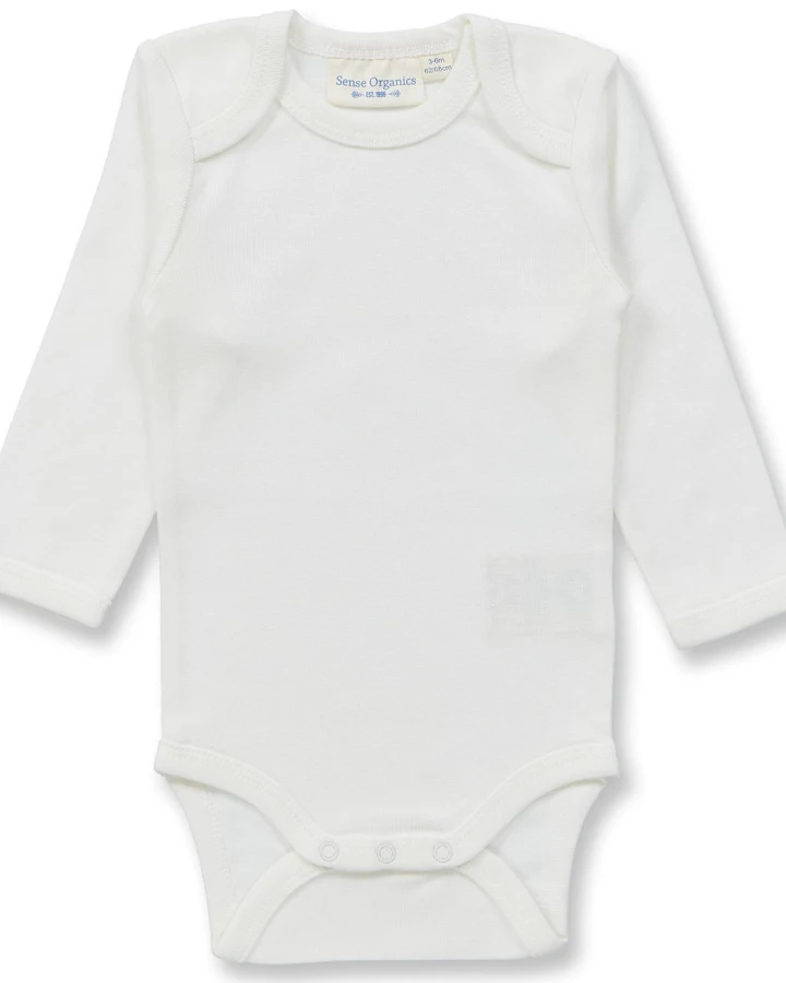 Sense Organics - Langarmbody weiß
