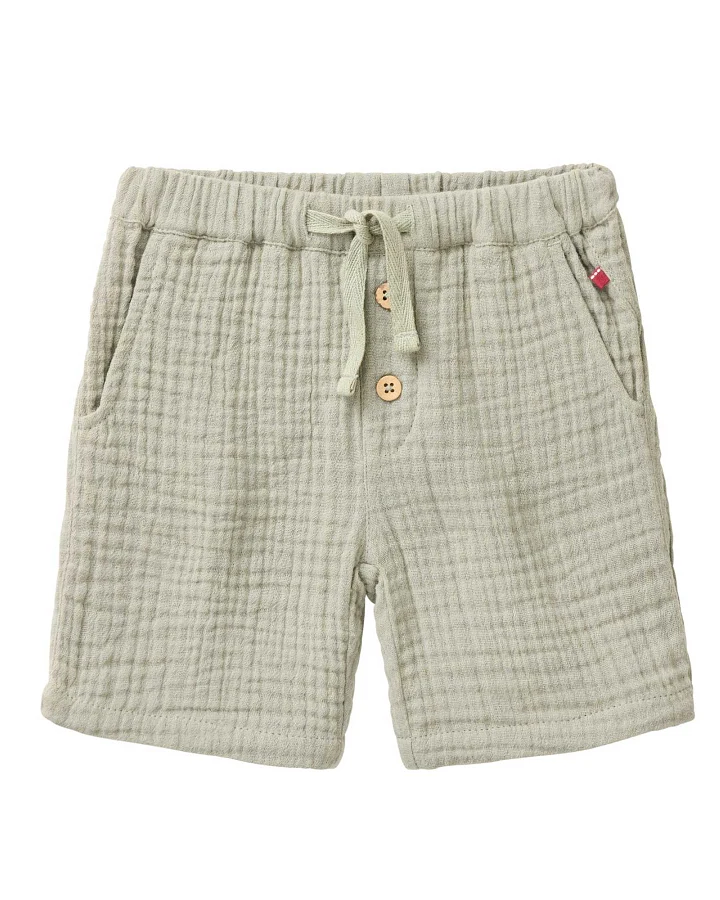 People Wear Organic - Musselin-Shorts khaki