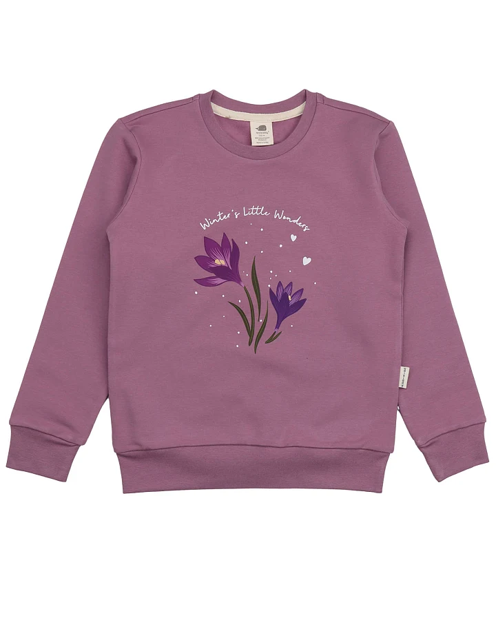 Walkiddy - Sweatshirt "Krokusse" mauve