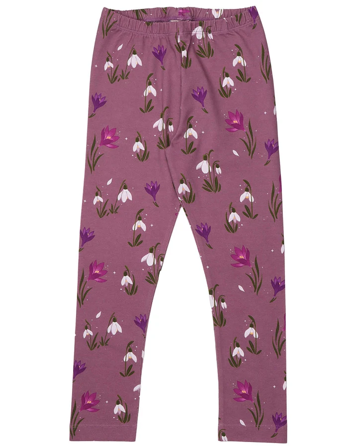 Walkiddy - Leggings "Schneeglöckchen" mauve