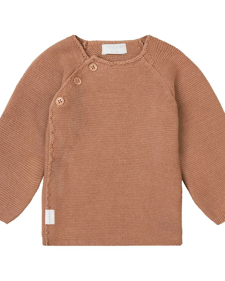 Noppies - Strick-Wickeljacke orangebraun