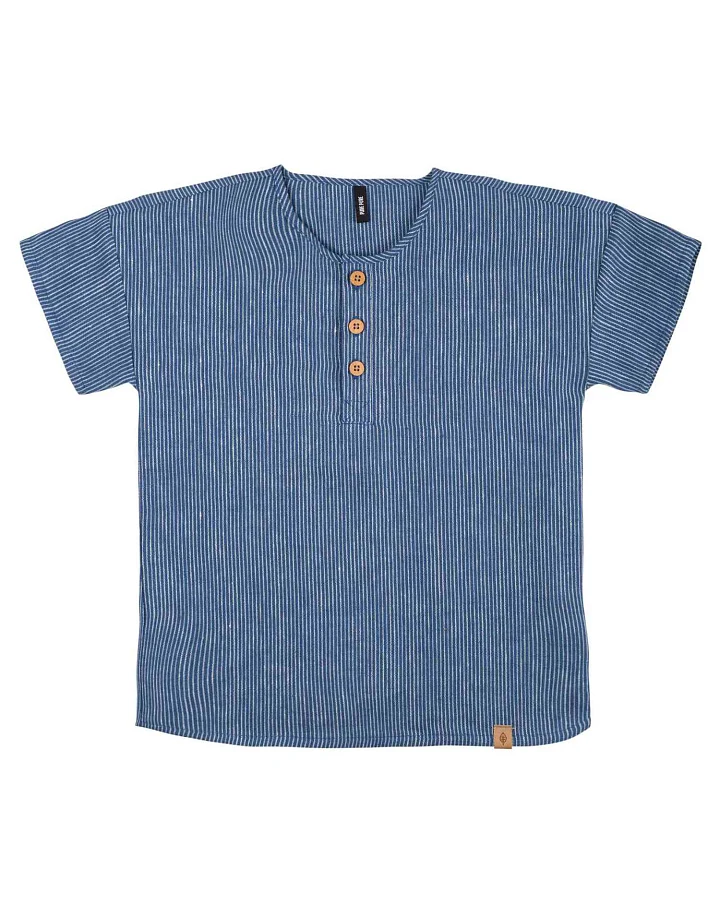Pure Pure by Bauer - Leinen-Shirt marine-weiß